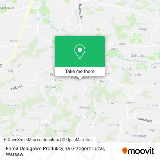 Firma Usługowo Produkcyjna Grzegorz Luzar map