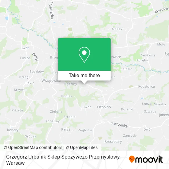 Карта Grzegorz Urbanik Sklep Spozywczo Przemyslowy