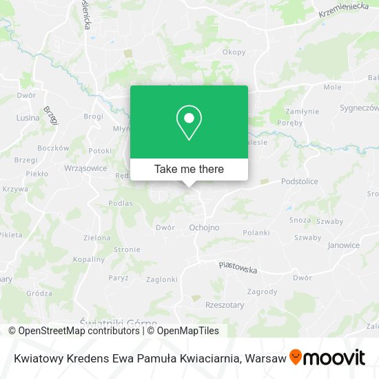 Kwiatowy Kredens Ewa Pamuła Kwiaciarnia map