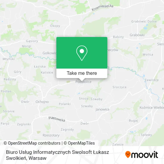 Biuro Usług Informatycznych Swolsoft Łukasz Swolkień map
