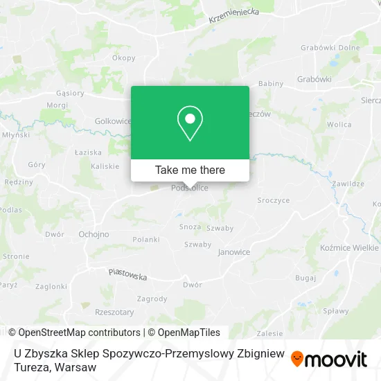 Карта U Zbyszka Sklep Spozywczo-Przemyslowy Zbigniew Tureza