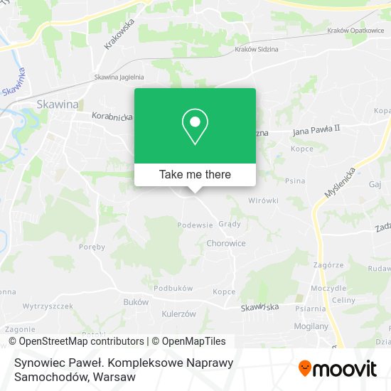 Synowiec Paweł. Kompleksowe Naprawy Samochodów map