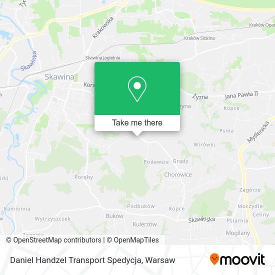 Daniel Handzel Transport Spedycja map