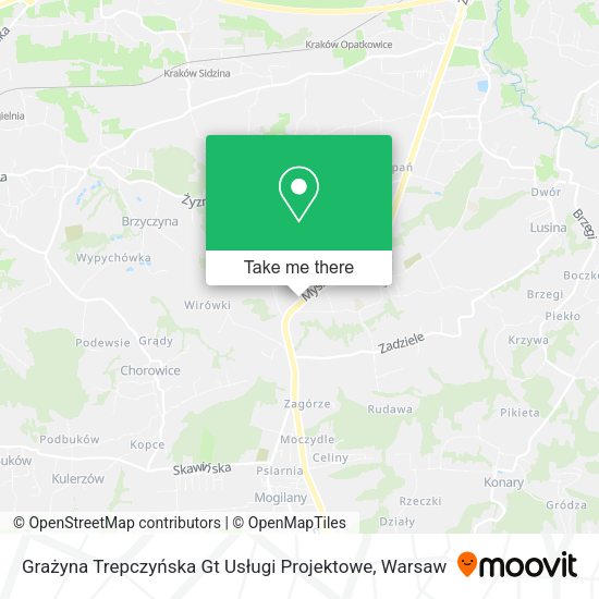 Grażyna Trepczyńska Gt Usługi Projektowe map