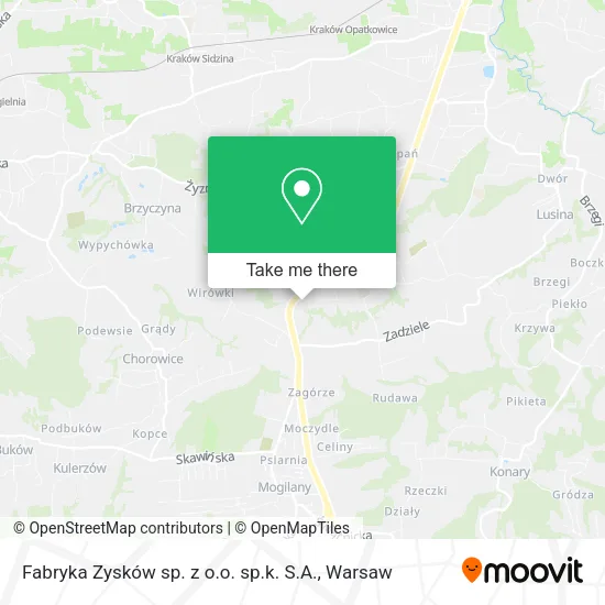 Карта Fabryka Zysków sp. z o.o. sp.k. S.A.