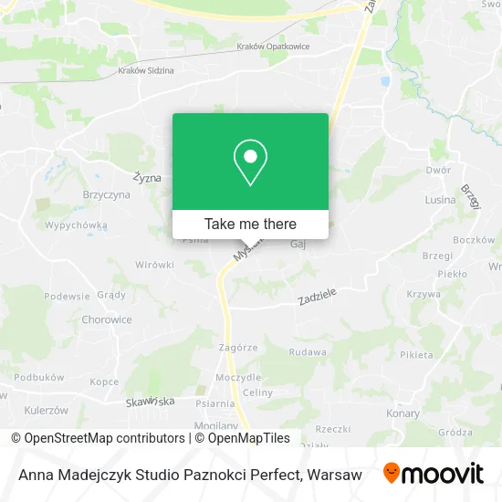 Карта Anna Madejczyk Studio Paznokci Perfect