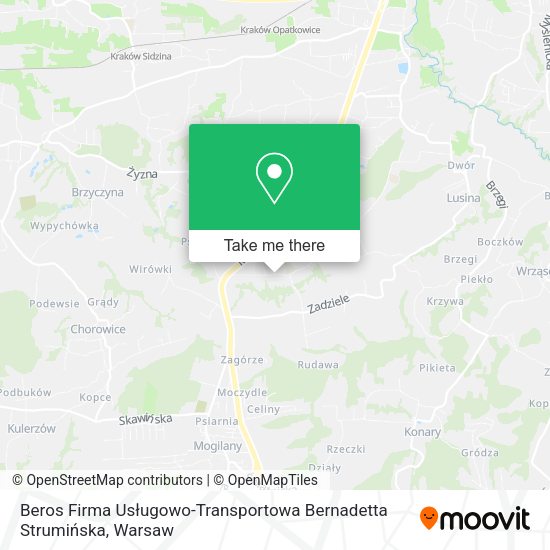 Beros Firma Usługowo-Transportowa Bernadetta Strumińska map