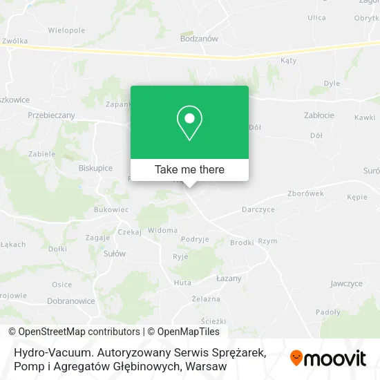 Карта Hydro-Vacuum. Autoryzowany Serwis Sprężarek, Pomp i Agregatów Głębinowych