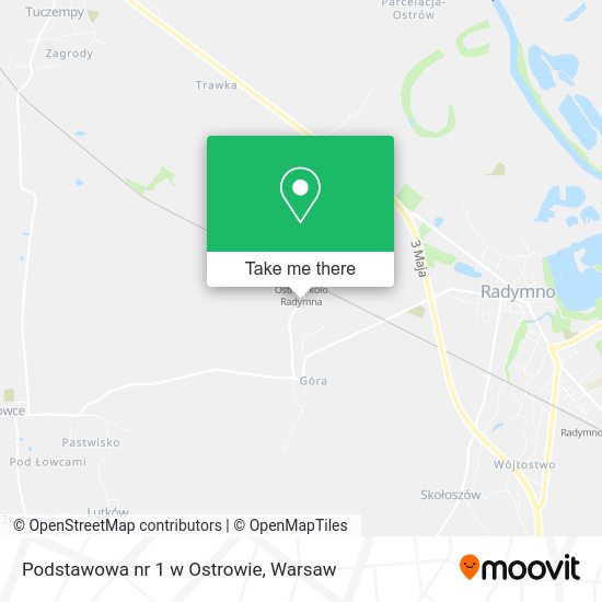 Podstawowa nr 1 w Ostrowie map