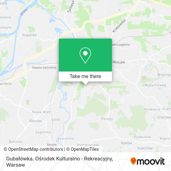 Gubałówka. Ośrodek Kulturalno - Rekreacyjny map