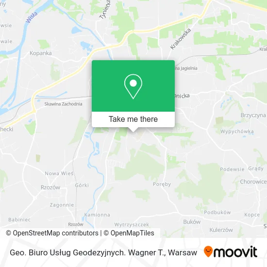Карта Geo. Biuro Usług Geodezyjnych. Wagner T.