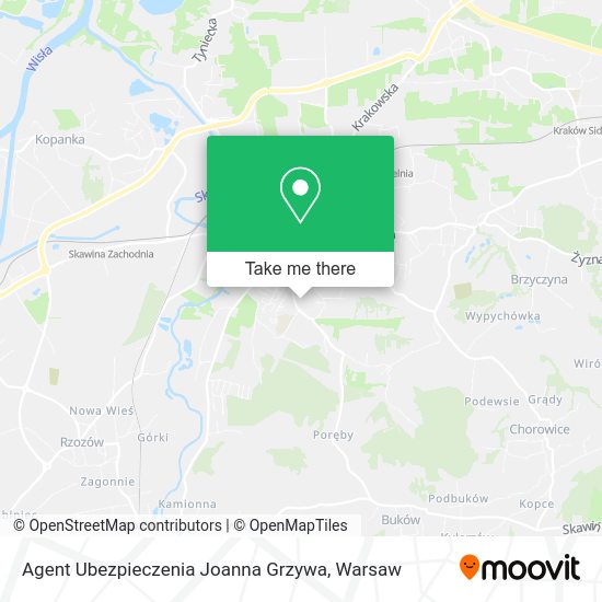 Agent Ubezpieczenia Joanna Grzywa map