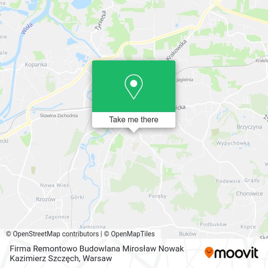 Firma Remontowo Budowlana Mirosław Nowak Kazimierz Szczęch map