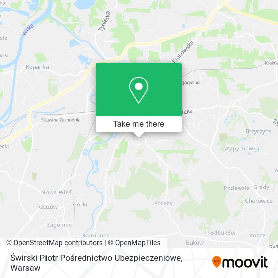 Świrski Piotr Pośrednictwo Ubezpieczeniowe map