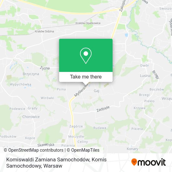 Карта Komiswaldi Zamiana Samochodów, Komis Samochodowy