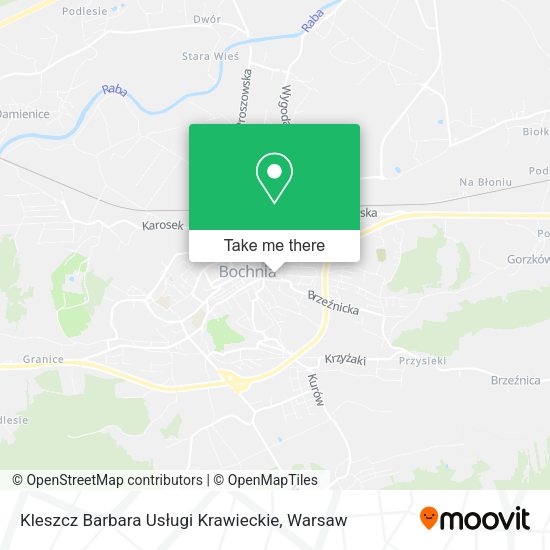 Kleszcz Barbara Usługi Krawieckie map