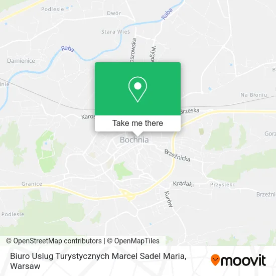 Карта Biuro Uslug Turystycznych Marcel Sadel Maria