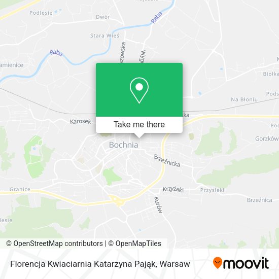 Florencja Kwiaciarnia Katarzyna Pająk map