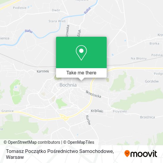 Tomasz Początko Pośrednictwo Samochodowe map