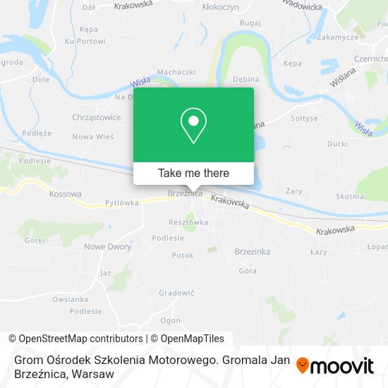 Grom Ośrodek Szkolenia Motorowego. Gromala Jan Brzeźnica map