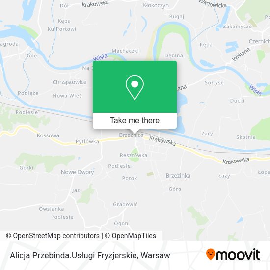 Alicja Przebinda.Usługi Fryzjerskie map