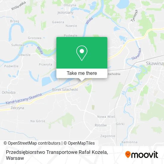 Карта Przedsiębiorstwo Transportowe Rafał Kozela