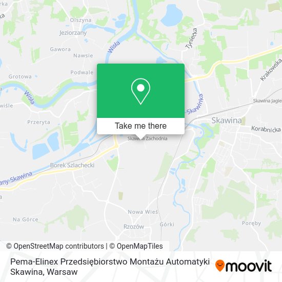 Pema-Elinex Przedsiębiorstwo Montażu Automatyki Skawina map