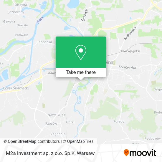 M2a Investment sp. z o.o. Sp.K map