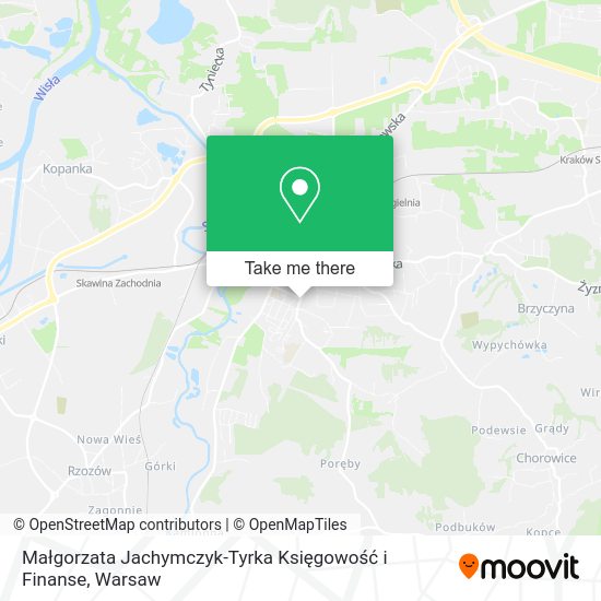 Małgorzata Jachymczyk-Tyrka Księgowość i Finanse map