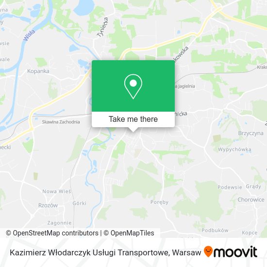 Kazimierz Włodarczyk Usługi Transportowe map