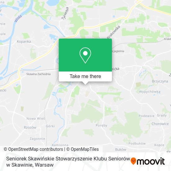 Seniorek Skawińskie Stowarzyszenie Klubu Seniorów w Skawinie map