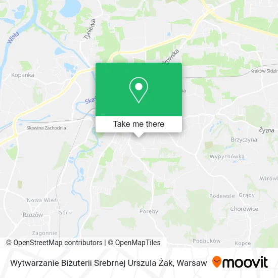 Карта Wytwarzanie Biżuterii Srebrnej Urszula Żak
