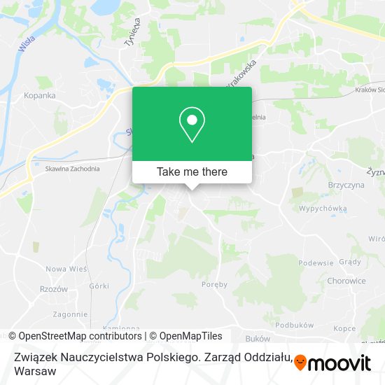 Związek Nauczycielstwa Polskiego. Zarząd Oddziału map