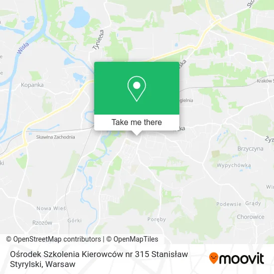 Карта Ośrodek Szkolenia Kierowców nr 315 Stanisław Styrylski