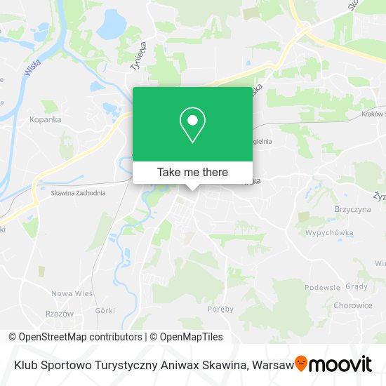 Klub Sportowo Turystyczny Aniwax Skawina map