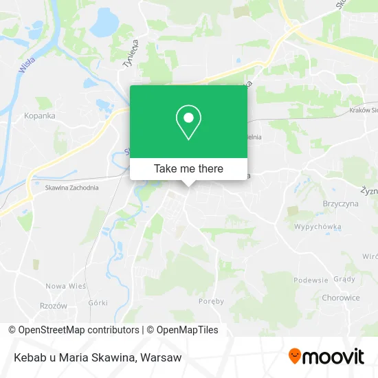 Карта Kebab u Maria Skawina