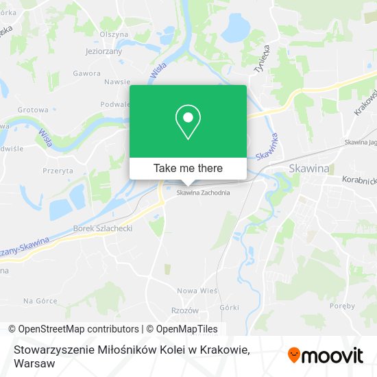 Stowarzyszenie Miłośników Kolei w Krakowie map