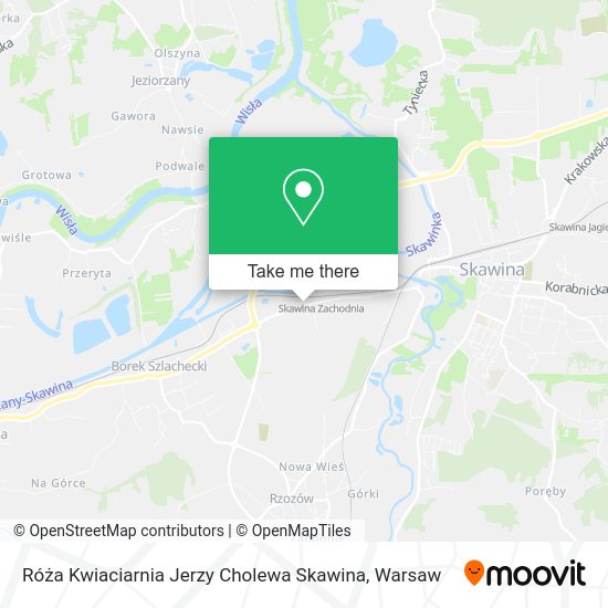 Róża Kwiaciarnia Jerzy Cholewa Skawina map