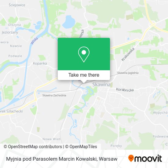 Myjnia pod Parasolem Marcin Kowalski map