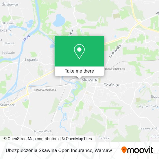 Карта Ubezpieczenia Skawina Open Insurance