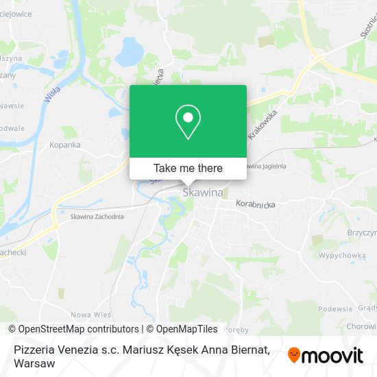 Pizzeria Venezia s.c. Mariusz Kęsek Anna Biernat map