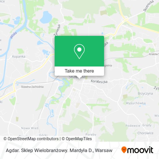 Agdar. Sklep Wielobranżowy. Mardyła D. map