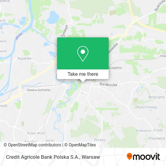 Credit Agricole Bank Polska S.A. map