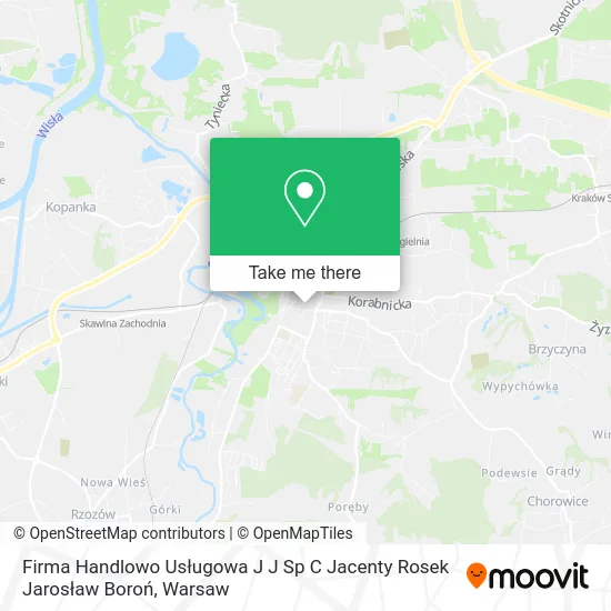 Firma Handlowo Usługowa J J Sp C Jacenty Rosek Jarosław Boroń map