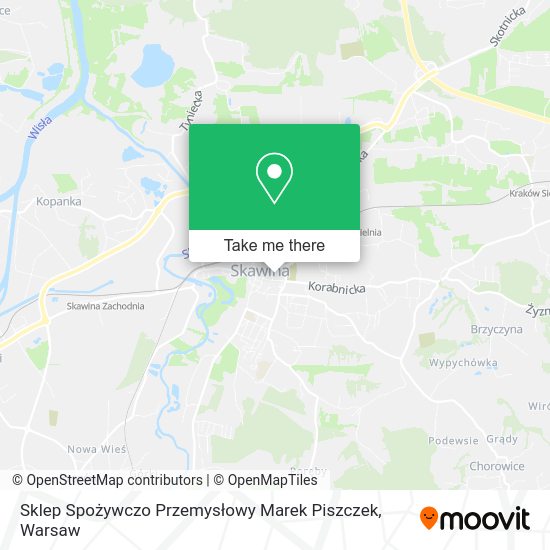 Sklep Spożywczo Przemysłowy Marek Piszczek map