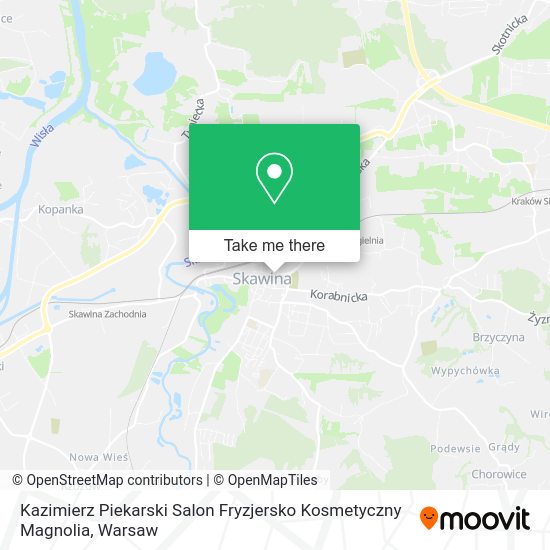 Kazimierz Piekarski Salon Fryzjersko Kosmetyczny Magnolia map