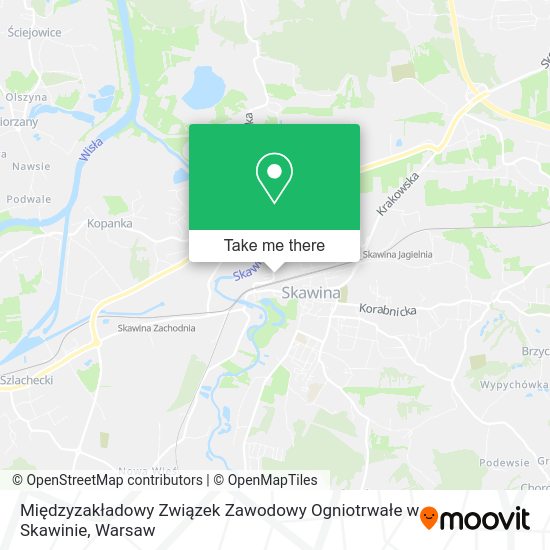 Międzyzakładowy Związek Zawodowy Ogniotrwałe w Skawinie map