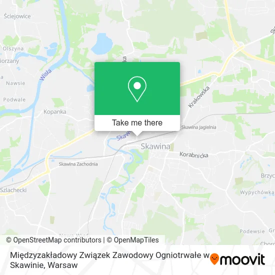 Карта Międzyzakładowy Związek Zawodowy Ogniotrwałe w Skawinie