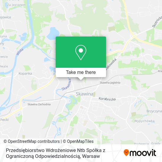 Przedsiębiorstwo Wdrożeniowe Ntb Spółka z Ograniczoną Odpowiedzialnością map