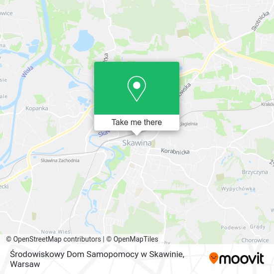 Środowiskowy Dom Samopomocy w Skawinie map